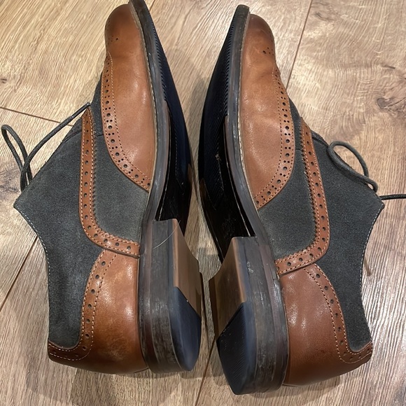 Wingtip Foundry men brown shoes size 8.5 - 41 vintage style. - Picture 5 of 10